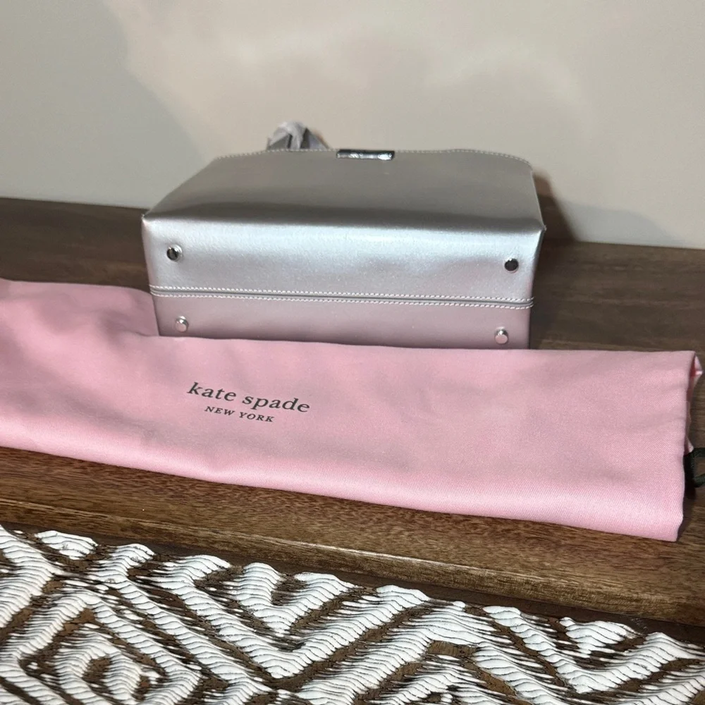 Kate Spade Metallic Silver Tote
